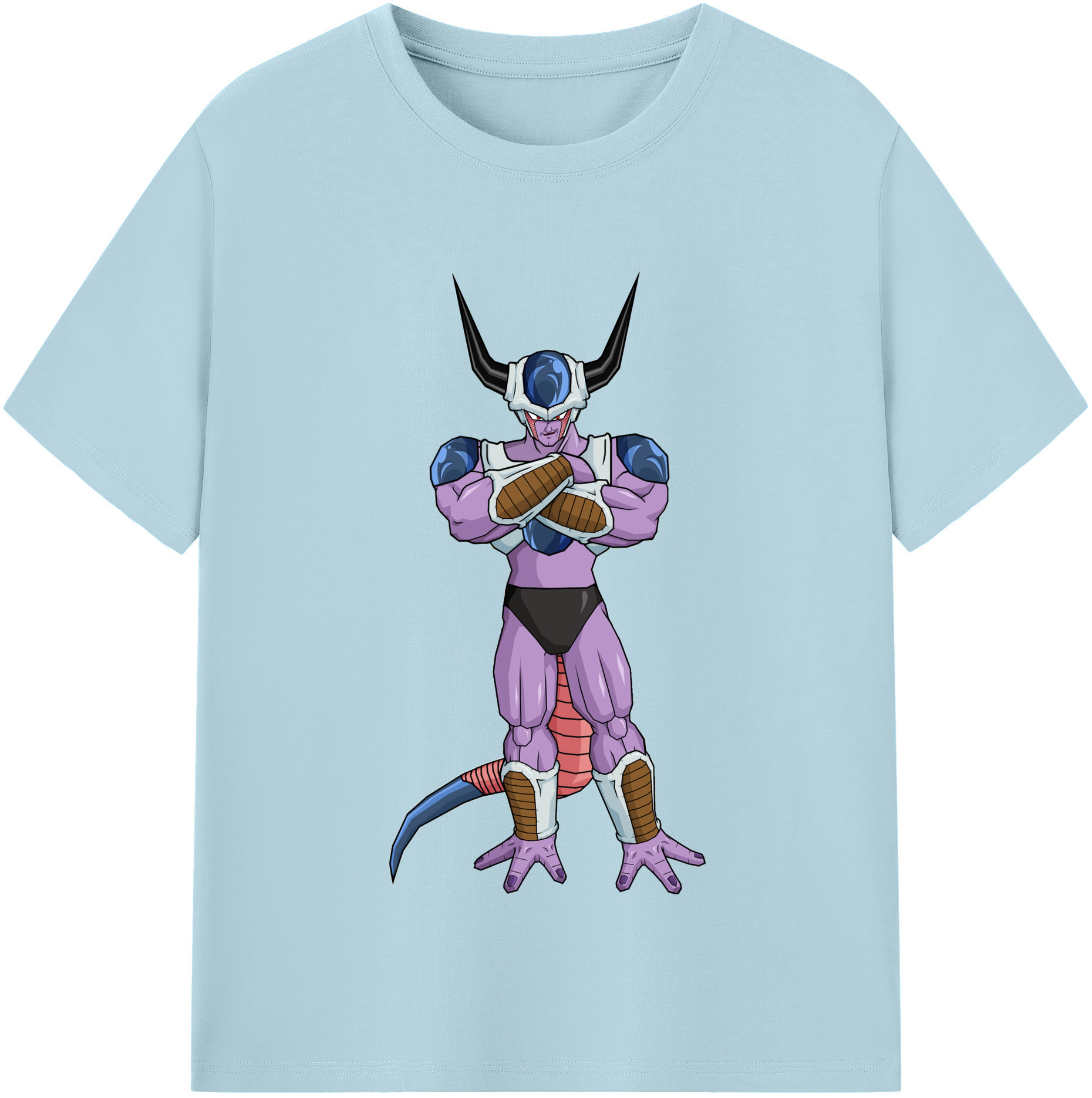 （画像用） ドラゴンボール フリーザ DRAGON BALL Frieza 綿100％半袖Tシャツ（フロントプリント）